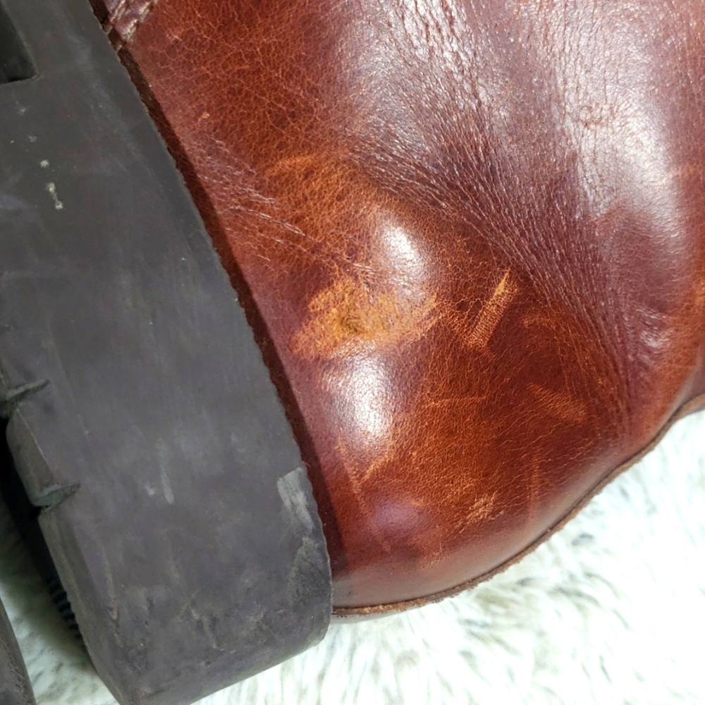 Vintage Rockport Chocolate Brown Leather Ankle Booties Size 7M - Picture 15 of 17